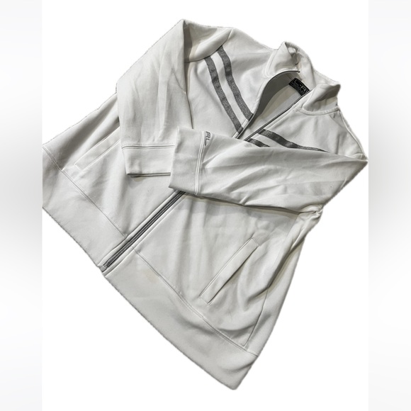 Lauren Ralph Lauren Small Zipup Like New White and Silver - Picture 7 of 7